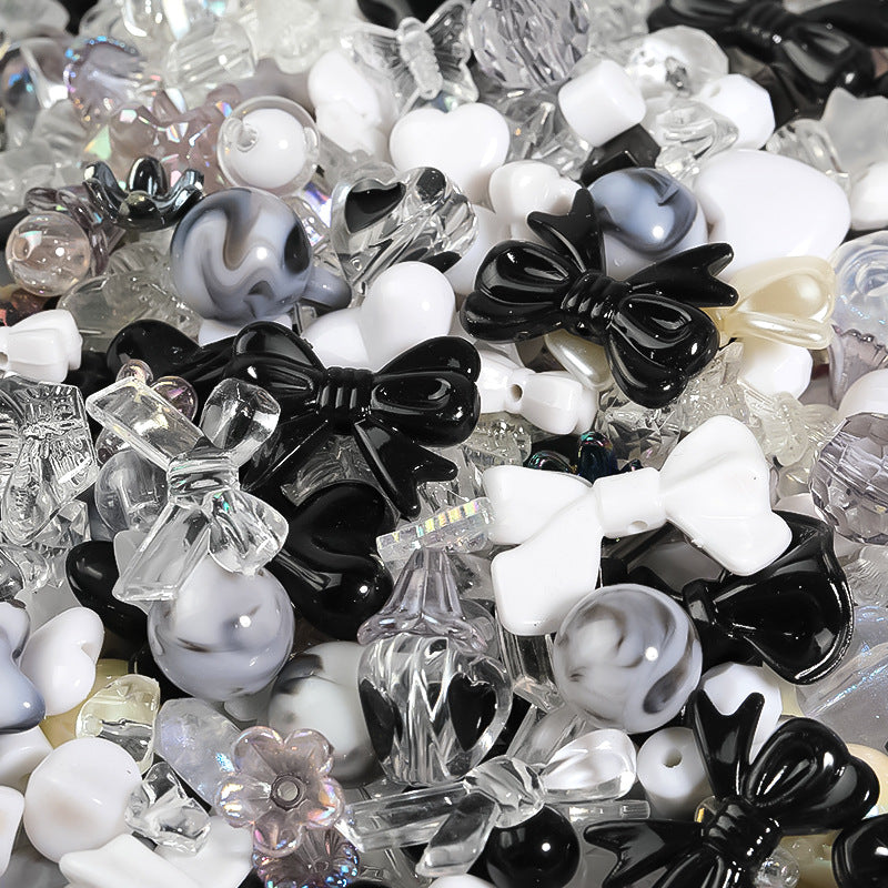 Cuentas acrílicas de corazón de 500 g/paquete al por mayor